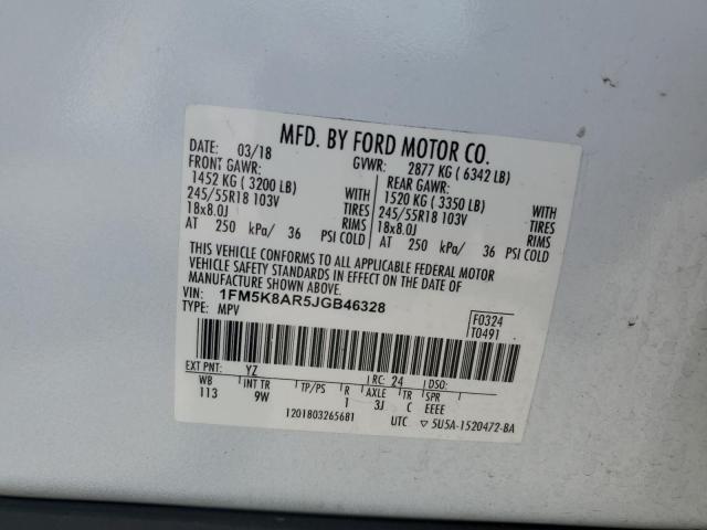 Photo 14 from auction – 2018 FORD EXPLORER P with VIN 1FM5K8AR5JGB46328