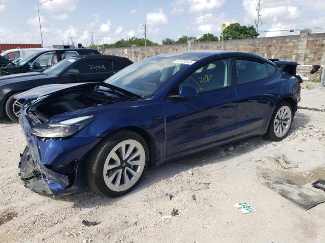 TESLA MODEL 3 2022 with VIN 5YJ3E1EA2NF197896 - Photo from auction