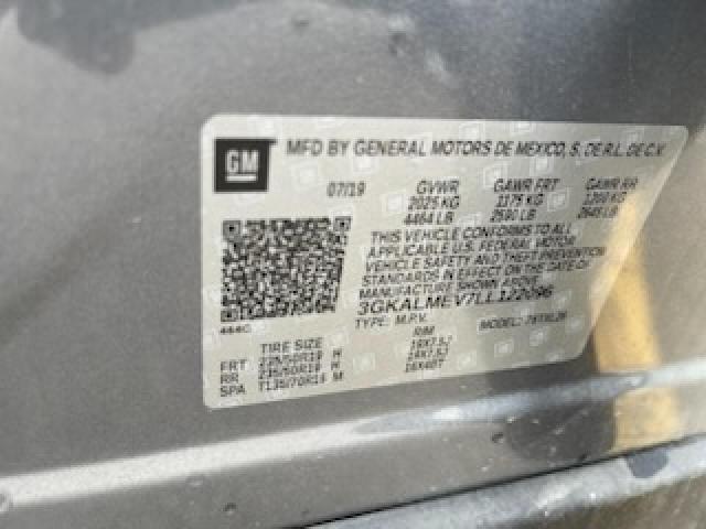 Photo 10 from auction – 2020 GMC TERRAIN SL with VIN 3GKALMEV7LL122096