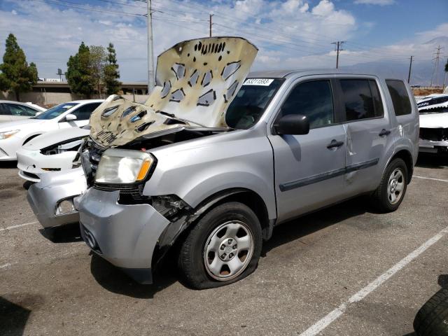 HONDA PILOT LX 2014 with VIN 5FNYF3H21EB011297 - Photo from auction