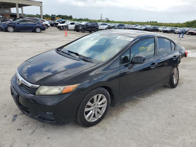 HONDA CIVIC EX 2012 with VIN 19XFB2F84CE353348 - Photo from auction
