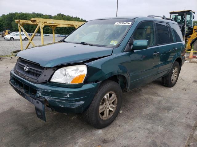 HONDA PILOT EXL 2003 with VIN 2HKYF18643H552317 - Photo from auction