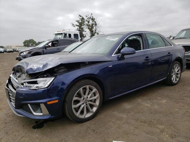 AUDI A4 PREMIUM 2019 with VIN WAUENAF4XKA039356 - Photo from auction