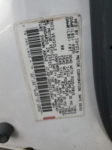 Photo 14 from auction – 2001 LEXUS RX 300 with VIN JTJGF10U010110647