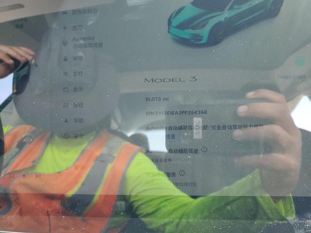 Photo 9 from auction – 2023 TESLA MODEL 3 with VIN 5YJ3E1EA3PF394398