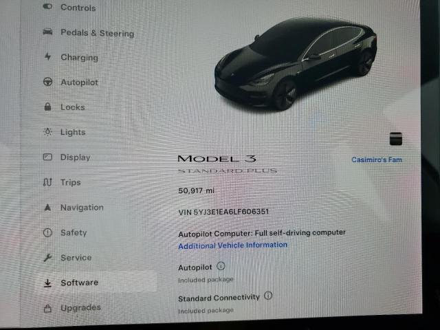 Photo 9 from auction – 2020 TESLA MODEL 3 with VIN 5YJ3E1EA6LF606351