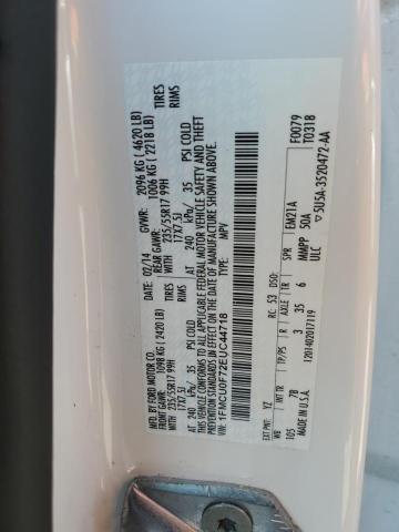 Photo 14 from auction – 2014 FORD ESCAPE S with VIN 1FMCU0F72EUC44718