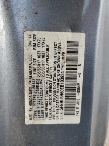 Photo 14 from auction – 2014 HONDA ODYSSEY EX with VIN 5FNRL5H60EB103934