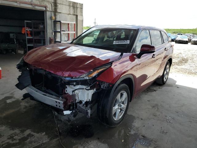 TOYOTA HIGHLANDER 2020 with VIN 5TDZZRAH9LS012638 - Photo from auction