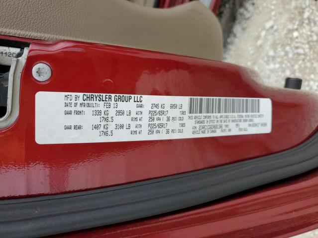 Photo 14 from auction – 2013 CHRYSLER TOWN & COU with VIN 2C4RC1CG6DR681306