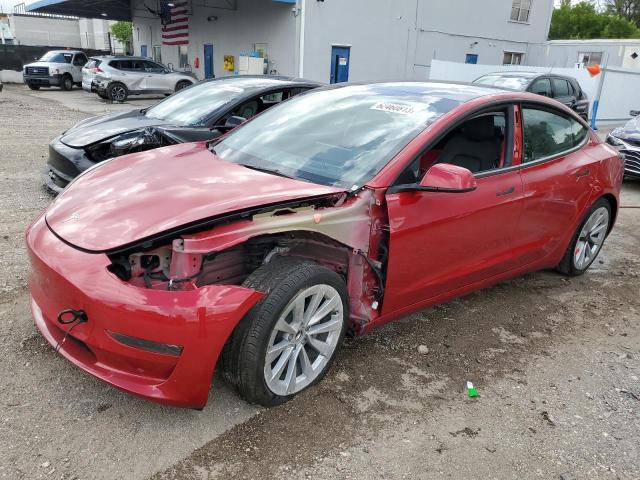 TESLA MODEL 3 2022 with VIN 5YJ3E1EA2NF372583 - Photo from auction