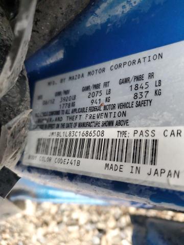Photo 14 from auction – 2012 MAZDA 3 I with VIN JM1BL1L83C1686508