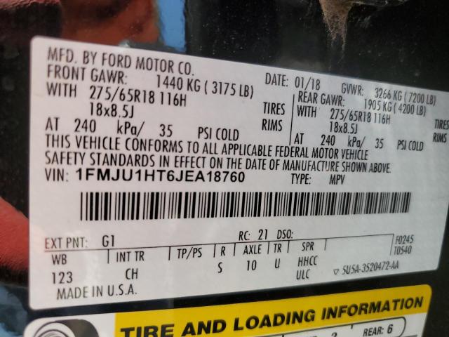 Photo 14 from auction – 2018 FORD EXPEDITION with VIN 1FMJU1HT6JEA18760
