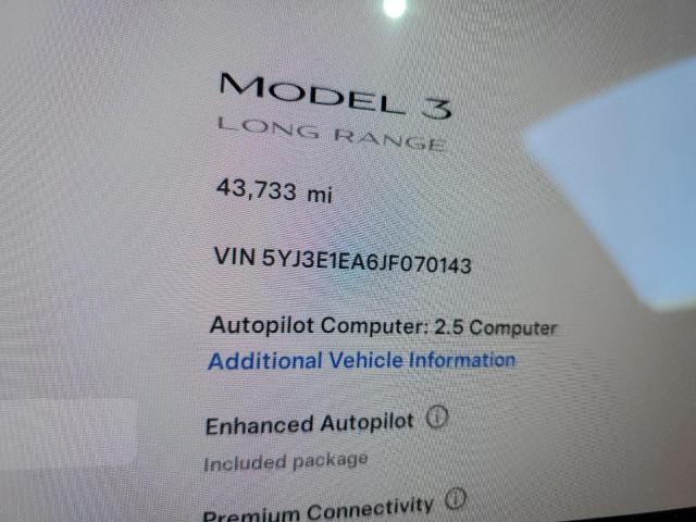 Снимка 9 от търг – 2018 TESLA MODEL 3 с VIN 5YJ3E1EA6JF070143