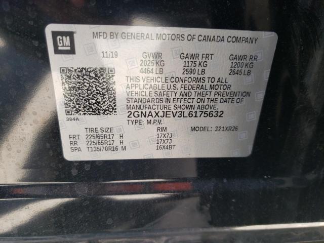 Photo 14 from auction – 2020 CHEVROLET EQUINOX LT with VIN 2GNAXJEV3L6175632