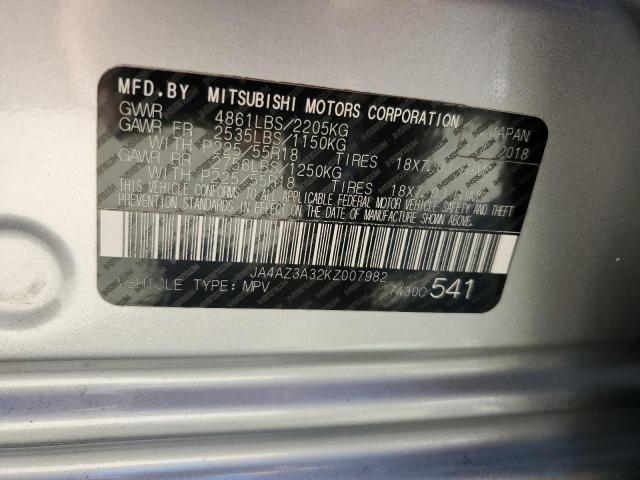 Photo 14 from auction – 2019 MITSUBISHI OUTLANDER with VIN JA4AZ3A32KZ007982