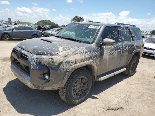 TOYOTA 4RUNNER SR 2022 with VIN JTERU5JR4N6001383 - Photo from auction