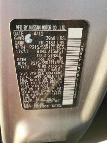 Photo 14 from auction – 2012 NISSAN JUKE S with VIN JN8AF5MR6CT111944