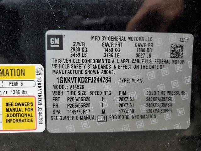 Photo 14 from auction – 2015 GMC ACADIA DEN with VIN 1GKKVTKD2FJ244784