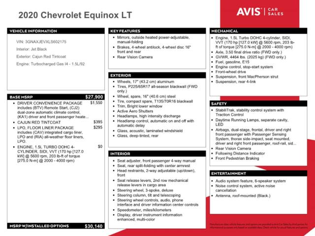 Photo 13 from auction – 2020 CHEVROLET EQUINOX LT with VIN 3GNAXJEVXLS602175