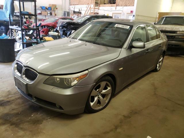 BMW 525 I 2007 with VIN WBANE53567CY04322 - Photo from auction