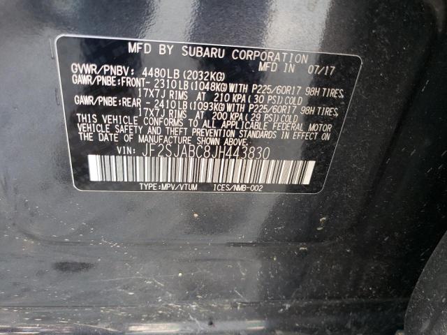 Photo 14 from auction – 2018 SUBARU FORESTER 2 with VIN JF2SJABC8JH443830