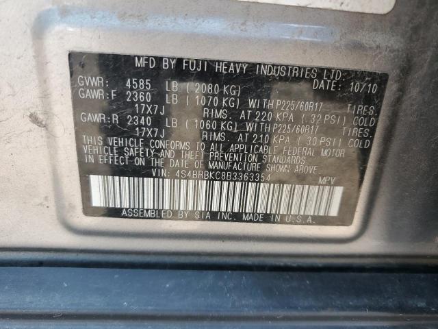 Снимка 14 от търг – 2011 SUBARU OUTBACK 2. с VIN 4S4BRBKC8B3363354