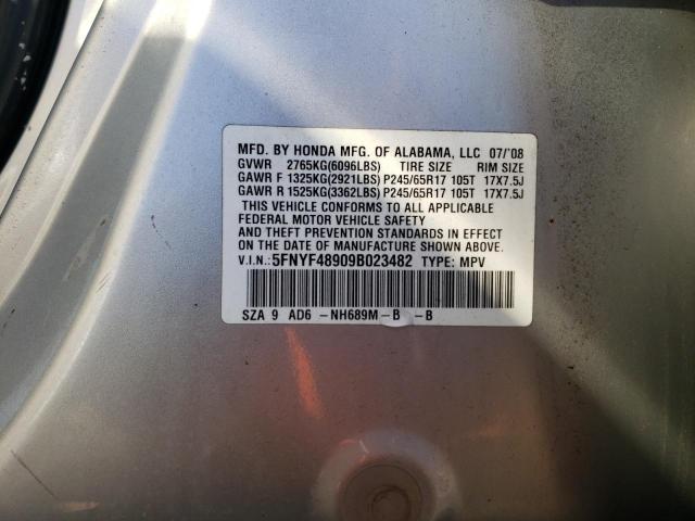 Photo 14 from auction – 2009 HONDA PILOT TOUR with VIN 5FNYF48909B023482