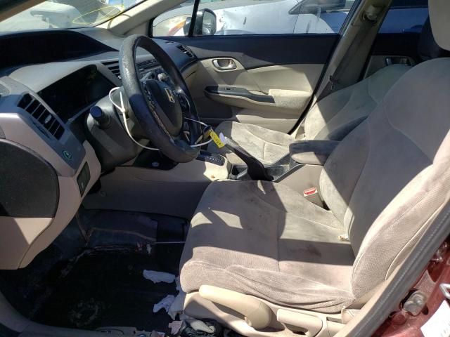 Photo 7 from auction – 2012 HONDA CIVIC LX with VIN 19XFB2F51CE364135