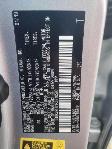 Photo 14 from auction – 2019 TOYOTA HIGHLANDER with VIN 5TDKZRFH1KS310593
