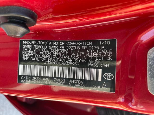 Photo 10 from auction – 2011 TOYOTA PRIUS with VIN JTDKN3DUXB0259591
