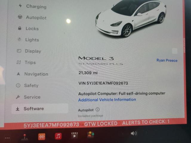 Photo 9 from auction – 2021 TESLA MODEL 3 with VIN 5YJ3E1EA7MF092673