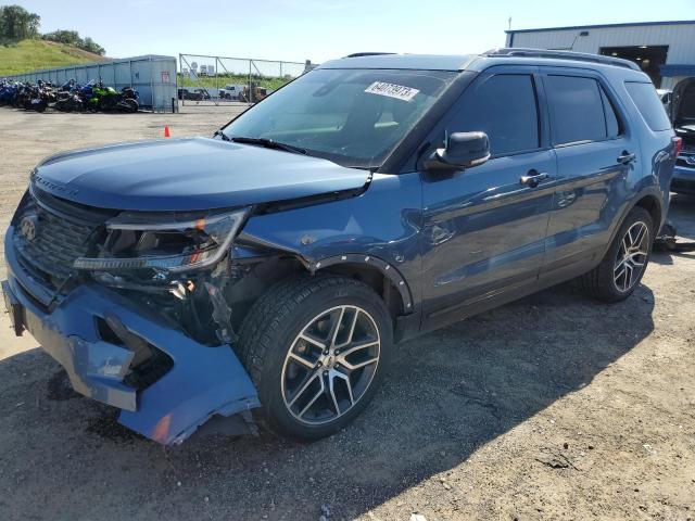 FORD EXPLORER S 2018 with VIN 1FM5K8GT5JGB51449 - Photo from auction