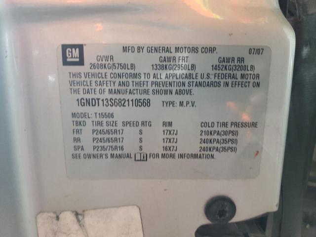 Photo 14 from auction – 2008 CHEVROLET TRAILBLAZE with VIN 1GNDT13S682110568