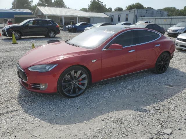 TESLA MODEL S 2014 with VIN 5YJSA1H1XEFP54038 - Photo from auction