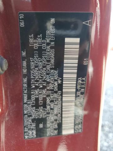 Photo 14 from auction – 2011 TOYOTA SIENNA XLE with VIN 5TDYK3DC6BS048749