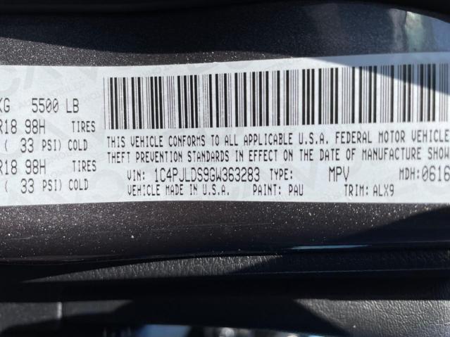 Photo 10 from auction – 2016 JEEP CHEROKEE L with VIN 1C4PJLDS9GW363283