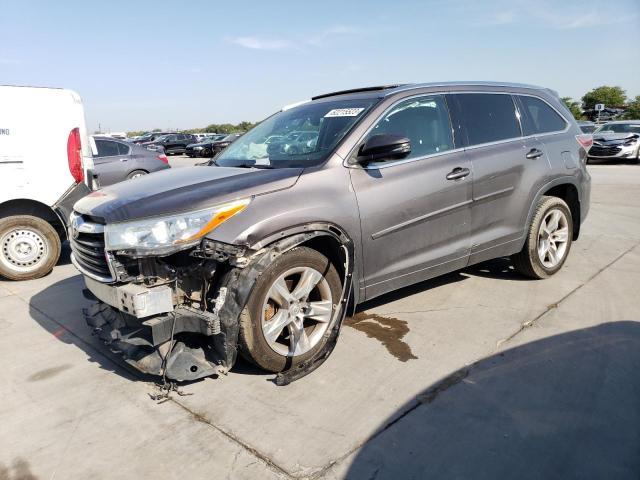 TOYOTA HIGHLANDER 2015 with VIN 5TDDKRFH2FS222283 - Photo from auction