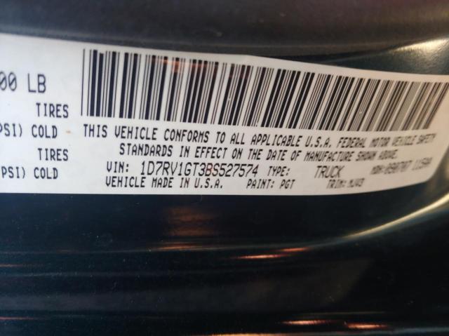 Photo 10 from auction – 2011 DODGE RAM 1500 with VIN 1D7RV1GT3BS527574