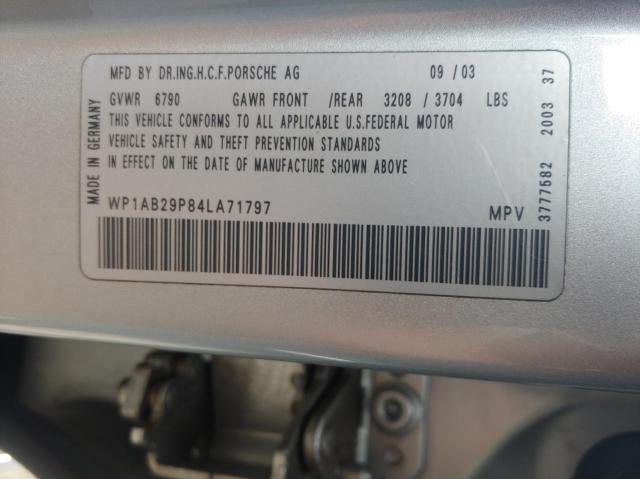 صورة رقم 10 من المزاد - 2004 PORSCHE CAYENNE S مع VIN WP1AB29P84LA71797