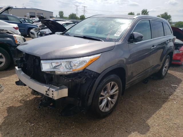 TOYOTA HIGHLANDER 2014 with VIN 5TDJKRFH3ES052212 - Photo from auction