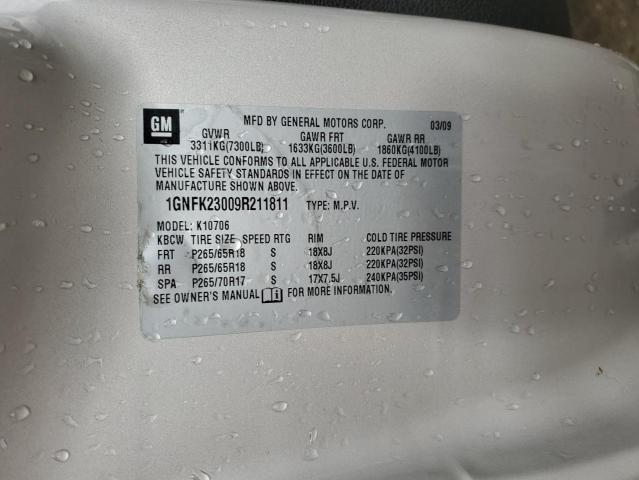 Photo 14 from auction – 2009 CHEVROLET TAHOE K150 with VIN 1GNFK23009R211811
