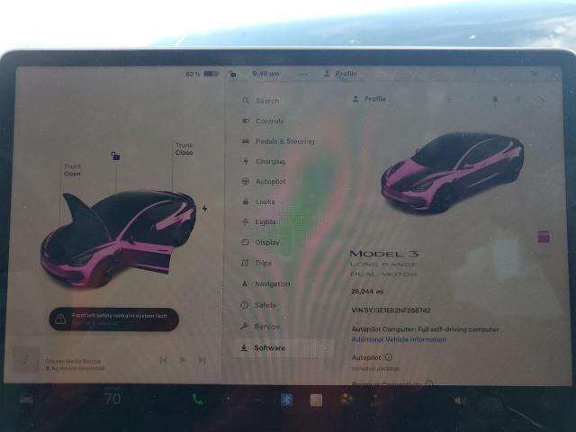 Photo 9 from auction – 2022 TESLA MODEL 3 with VIN 5YJ3E1EB2NF288742
