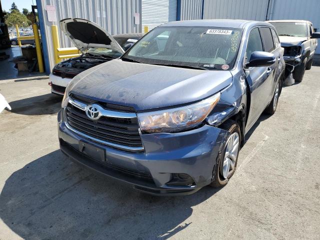 TOYOTA HIGHLANDER 2016 with VIN 5TDBKRFH3GS278998 - Photo from auction