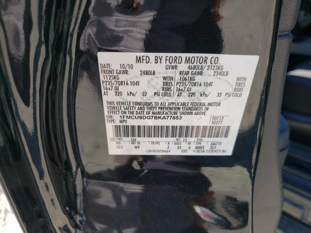 Zdjęcie 14 z aukcji – 2011 FORD ESCAPE XLT z VIN 1FMCU9DG7BKA77853