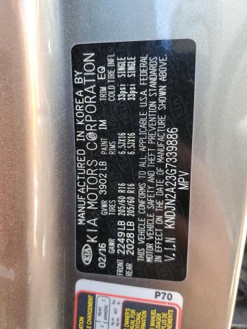 Photo 14 from auction – 2016 KIA SOUL with VIN KNDJN2A23G7339886
