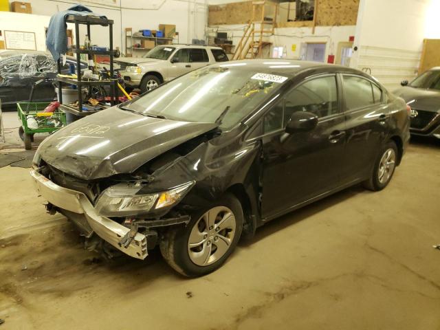 Photo 1 from auction – 2013 HONDA CIVIC LX with VIN 2HGFB2F55DH581193