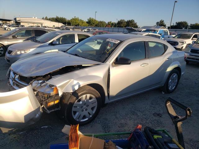 DODGE AVENGER SE 2012 with VIN 1C3CDZAB6CN294246 - Photo from auction