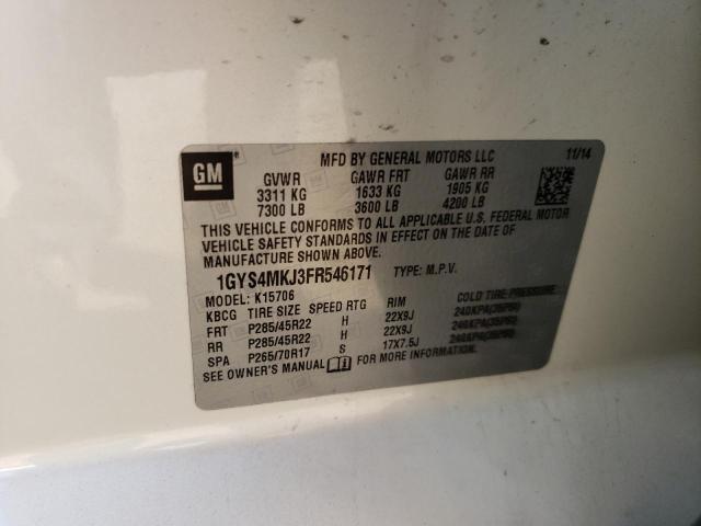 Photo 14 from auction – 2015 CADILLAC ESCALADE L with VIN 1GYS4MKJ3FR546171