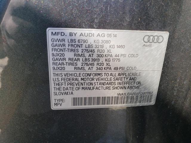 Photo 14 from auction – 2015 AUDI Q7 PREMIUM with VIN WA1LGAFE8FD001152